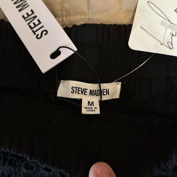 Steve Madden Glennon Black Shorts Women size M - Picture 2 of 3